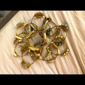 LOT of Nine (9) Bourbon and Boweties Bangles